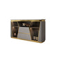 2-Door Dining Buffet Glam Buffet Sideboard with Drawers for Kitchen Clearhalo 'buffet_sideboard' 'Buffets & Sideboards' 'furn' 'furn_buffet_sideboard' 'Furniture' 'Kitchen & Dining Furniture' 1200x1200_1e0dfabd-76d3-4565-a7c8-e0f8dbe9d0c8