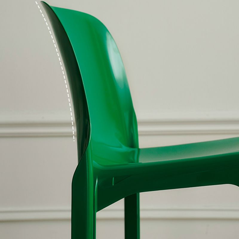 Modern Style Side Chair Plastic Dining Chair for Living Room