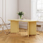 Free Form Solid Wood Dining Table Double Pedestal Furniture in Matte Finish Clearhalo 'Dining Tables & Seating' 'Dining Tables' 'dining_table' 'furn' 'furn_dining_table' 'Furniture' 'furniture_dining_table' 'Kitchen & Dining Furniture' 'kitchen' 'kitchen_dining_table' 1200x1200_1e1056ae-31f2-44ef-9c15-82b7e84b4e8f