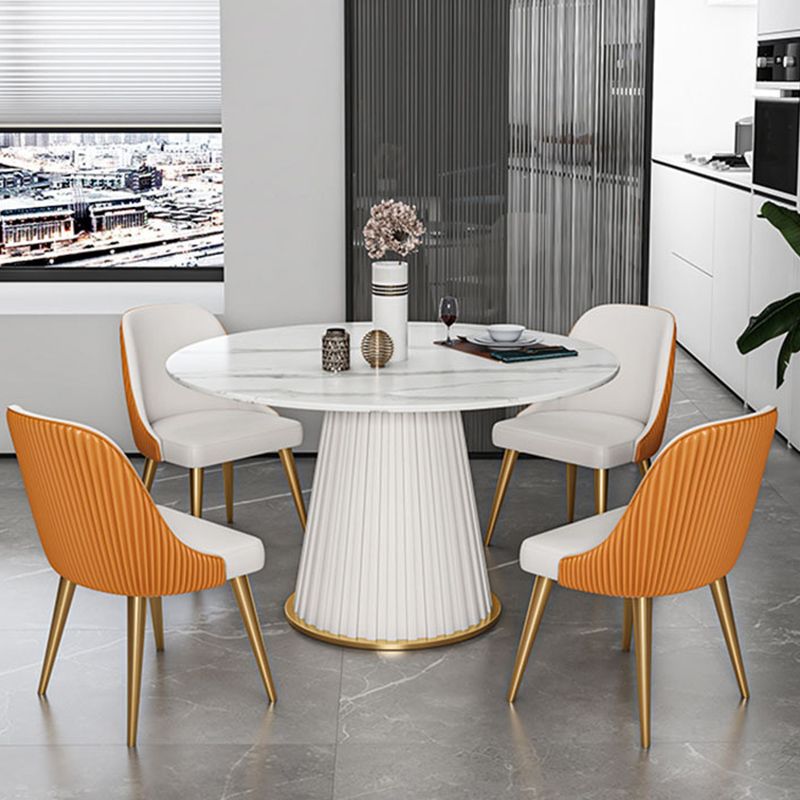 Modern 1/2/5/7 stukken Dinerset rond stenen eettafel voor keuken