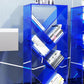 Open Back Standard Bookshelf Acrylic Bookcase with Rectangular Shelves