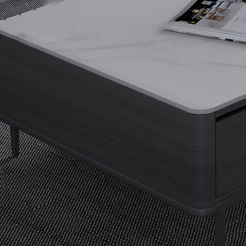 Rectangular Slate 4 Legs Coffee Table Modern 1 Single Cocktail Table with 4 Drawers Clearhalo 'Coffee & Accent Tables' 'Coffee Tables' 'coffee_tables' 'furn' 'furn_coffee_tables' 'Furniture' 'Living Room Furniture' 1200x1200_1e120456-0b2a-4b6f-ba01-d37b4d80a7be