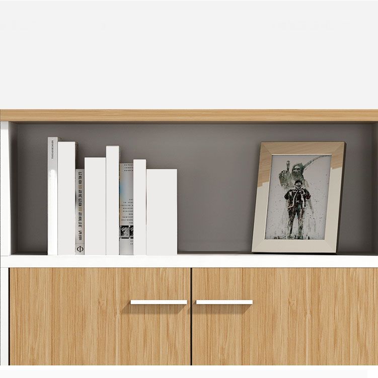 Armadio in legno di archiviazione laterale in stile scandinavo per home office