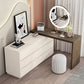 Bedroom Simple Make-up Vanity and Stool in White with Drawers