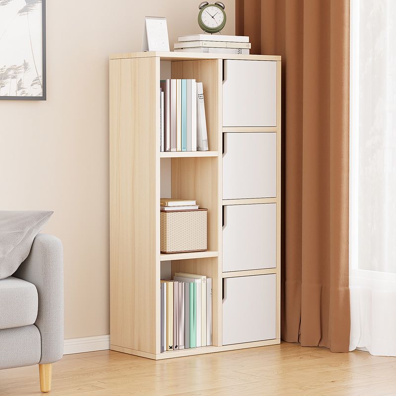 Simple Side Cabinet with Doors Modern Faux Wood Accent Cabinet Clearhalo 'Cabinets & Chests' 'cabinets_chests' 'furn' 'furn_cabinets_chests' 'Furniture' 'Living Room Furniture' 1200x1200_1e171c0f-583c-4836-b59d-120de4917d2a