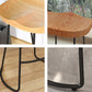 Modern Armless Counter Stool Iron Dessert Shop Bar Stool with Wooden Seat and Pedal Clearhalo 'Bar Furniture' 'Bar Stools' 'bar_stools' 'furn' 'furn_bar_stools' 'Furniture' 'furniture_bar_stools' 'Kitchen & Dining Furniture' 1200x1200_1e189be0-db4a-4b2b-a0e4-195d1c397bef