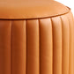 Modern Pouf Ottoman Genuine Leather Upholstered Cylinder Shape Ottoman Clearhalo 'furn' 'furn_ottomans_poufs' 'Furniture' 'Living Room Furniture' 'Ottomans & Poufs' 'ottomans_poufs' 1200x1200_1e19f4d7-ec0d-4cdf-8a47-a0b6345b54d2