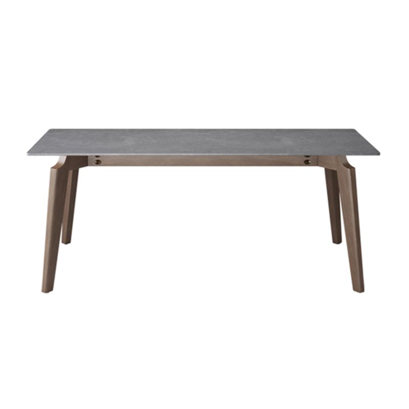 Modern 1/2/5/7 stuks meubels stenen rechthoekige eetkamerstoelen in grijs