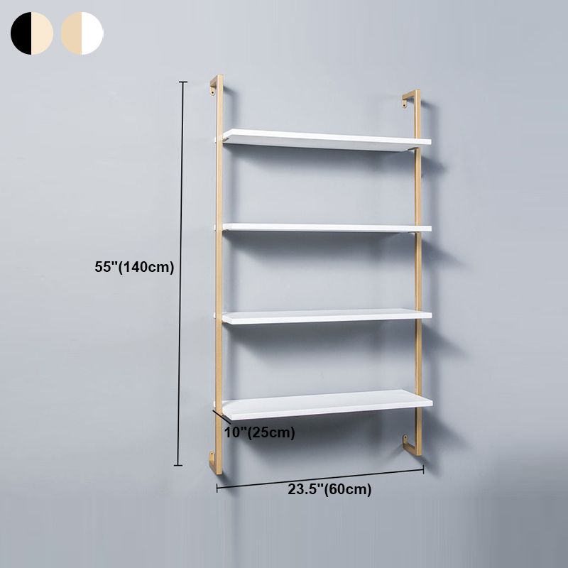Contemporary Wall Unit Bookshelf with Iron Frame Manufactured Wood Shelf Clearhalo 'Bookcases' 'furn' 'furn_bookcases' 'Furniture' 'furniture_bookcases' 'kitchen' 'kitchen_bookcases' 'Living Room Furniture' 'Office Furniture' 1200x1200_1e1c3ff5-da16-48aa-a07f-872ad281a6ef