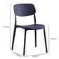 Contemporary Style Plastic Dining Chairs Open Back Dining Side Chair for Kitchen Clearhalo ' kitchen&dining_furn' 'Dining Chairs' 'Dining Tables & Seating' 'dining_chair' 'furn' 'furn_dining_chair' 'Furniture' 'furniture_dining_chair' 'Kitchen & Dining Furniture' 'kitchen' 1200x1200_1e1c4f19-bdab-4510-8899-efe989cb16b0