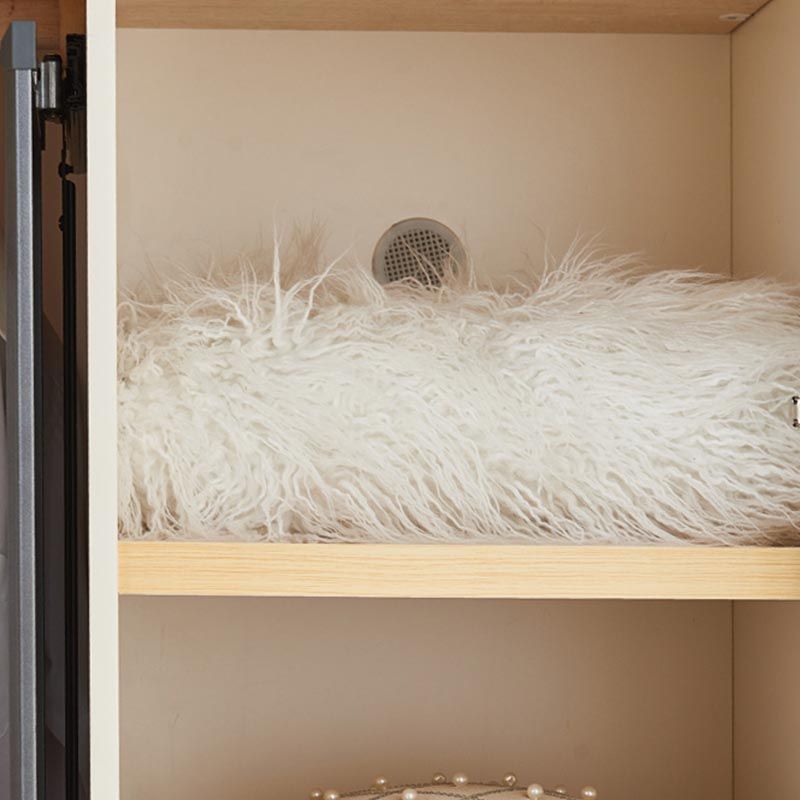 French Country Wardrobe White Colour Solid Wood Wardrobe Closet with Drawers