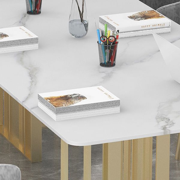 Industrial Style Writing Desk Rectangular Sintered Stone Office Desk without Chair Clearhalo 'furn' 'furn_office_desk' 'Furniture' 'Office Desks' 'Office Furniture' 'office_desk' 1200x1200_1e1ddc2c-1c5b-48d0-80d1-9903c4b9ec82