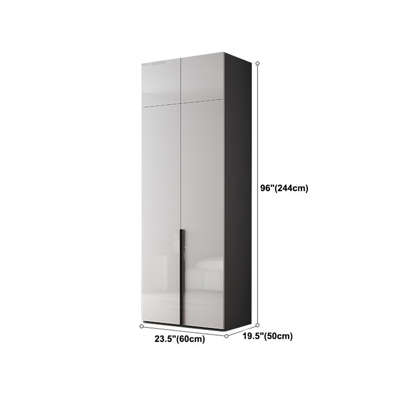 Moderne garderobe -kast met planken Engineered Wood Garderobe Armoire