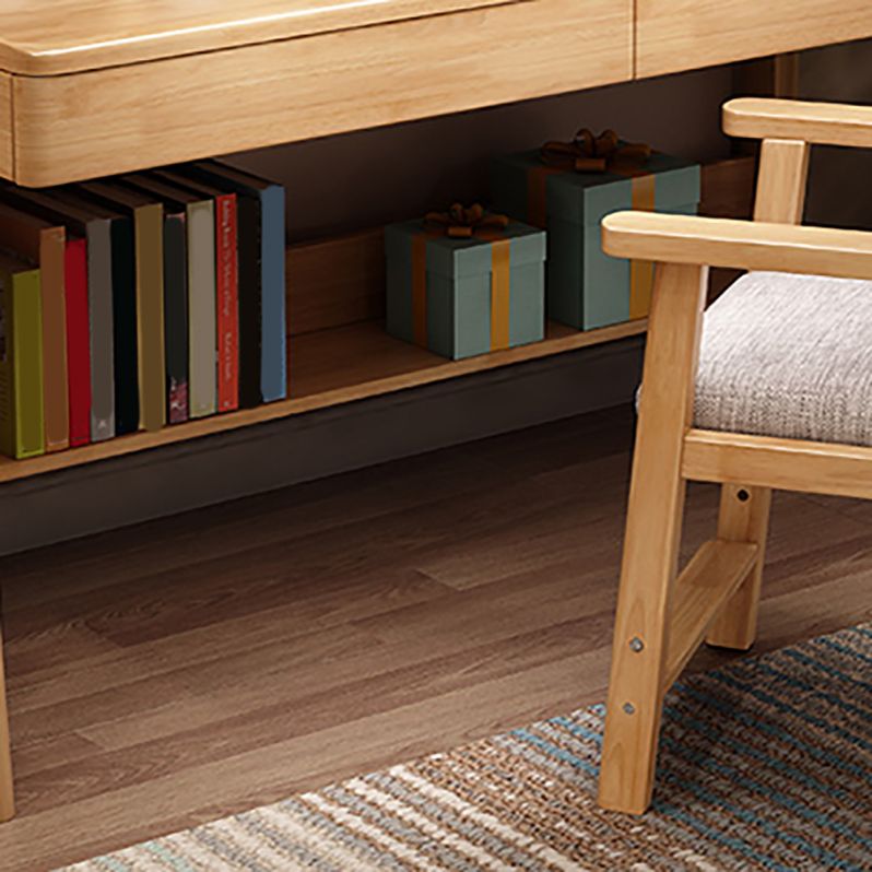 Bureau d'écriture de chambre à coucher en bois massif moderne bureau de bureau réglable