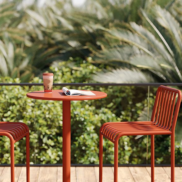 1/3/4 Pieces Industrial Round Bar Table Set Pub Table with Metal Pedestal Clearhalo 'Bar Furniture' 'furn' 'furn_home_bar_bar_sets' 'Furniture' 'Home Bars & Bar Sets' 'home_bar_bar_sets' 'Kitchen & Dining Furniture' 1200x1200_1e219160-2941-40d3-87bd-9687ac9a16d9