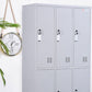 White Colour Wardrobe Contemporary Steel Home Wardrobe Closet with Lock