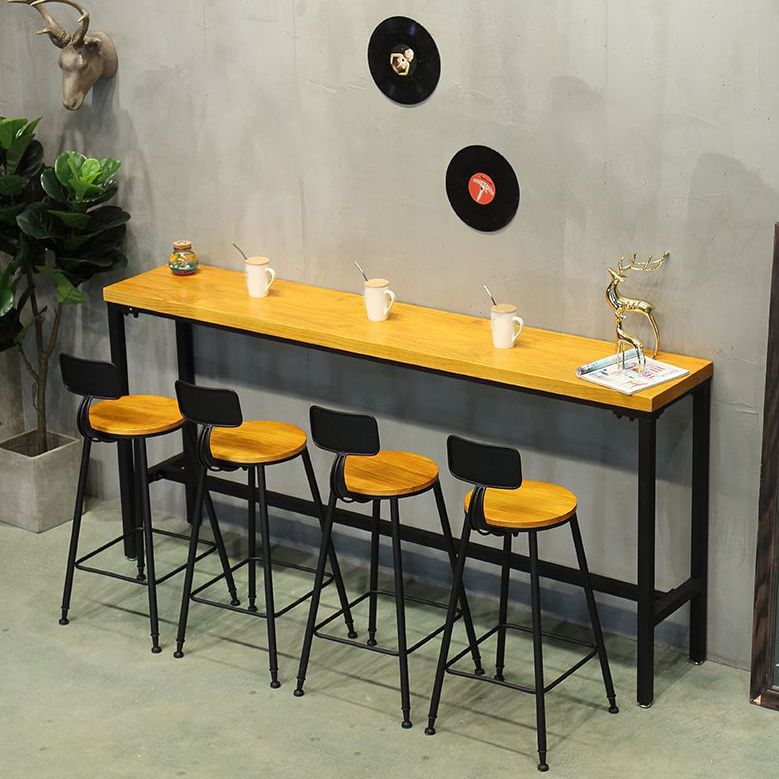 Modern Style Wood 1/2/5/9 Pieces Bar Table Set Rectangle Bar Table for Home Clearhalo 'Bar Furniture' 'furn' 'furn_home_bar_bar_sets' 'Furniture' 'Home Bars & Bar Sets' 'home_bar_bar_sets' 'Kitchen & Dining Furniture' 1200x1200_1e23e794-e5ab-45d4-a19e-eb8d4bfa4562