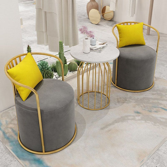 Sedie da pranzo in tessuto Design scandinavo Sedia posteriore Windsor