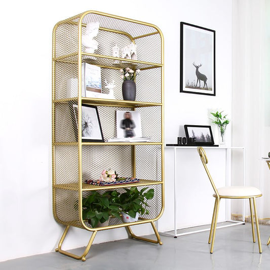 Scandinavian Style Standard Bookcase Metal Closed Back Book Shelf Clearhalo 'Bookcases' 'furn' 'furn_bookcases' 'Furniture' 'furniture_bookcases' 'Office Furniture' 1200x1200_1e264f11-ed5e-4b8f-b774-0b5087dcb145