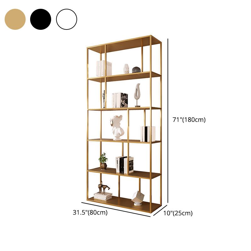 Contemporary Iron Open Etagere Bookshelf Multi Shelf Vertical Bookcase for Study Room Clearhalo 'Bookcases' 'furn' 'furn_bookcases' 'Furniture' 'furniture_bookcases' 'Office Furniture' 1200x1200_1e274678-8841-43d3-b044-2ffbcb56432f