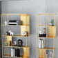Gold and Black Book Shelf 5 Levels Modern Bookshelf Open Bookcase Clearhalo 'Bookcases' 'furn' 'furn_bookcases' 'Furniture' 'Office Furniture' 1200x1200_1e276b97-305c-43dc-bd8e-15ea523a842f