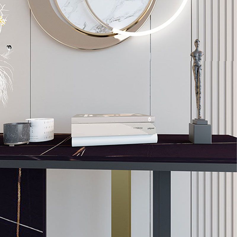 Tabella della console di pietra moderna 14 "W del tavolo di accento resistente alle macchie W per Hall