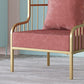 Fixed Back Lounge Chair Pillow Back Fabric Seat Chair with Gold Tone Legs Clearhalo 'Accent Chairs' 'accent_chairs' 'Chairs & Seating' 'furn' 'furn_accent_chairs' 'Furniture' 'Living Room Furniture' 1200x1200_1e2880db-b754-417c-aad8-2d2c714e4d81