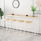 Modern Natural Bistro Bar Height Cocktail Table Rectangle Trestle Bistro Table Clearhalo 'Bar Furniture' 'Bar Tables' 'bar_tables' 'furn' 'furn_bar_tables' 'Furniture' 'furniture_bar_tables' 'Kitchen & Dining Furniture' 'kitchen&dining_furn' 'kitchen' 1200x1200_1e28bc13-90ef-46da-ad21-112046492cc7