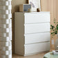 Modernism Horizontal Double Dresser Wood Storage Bachelor Chest for Home