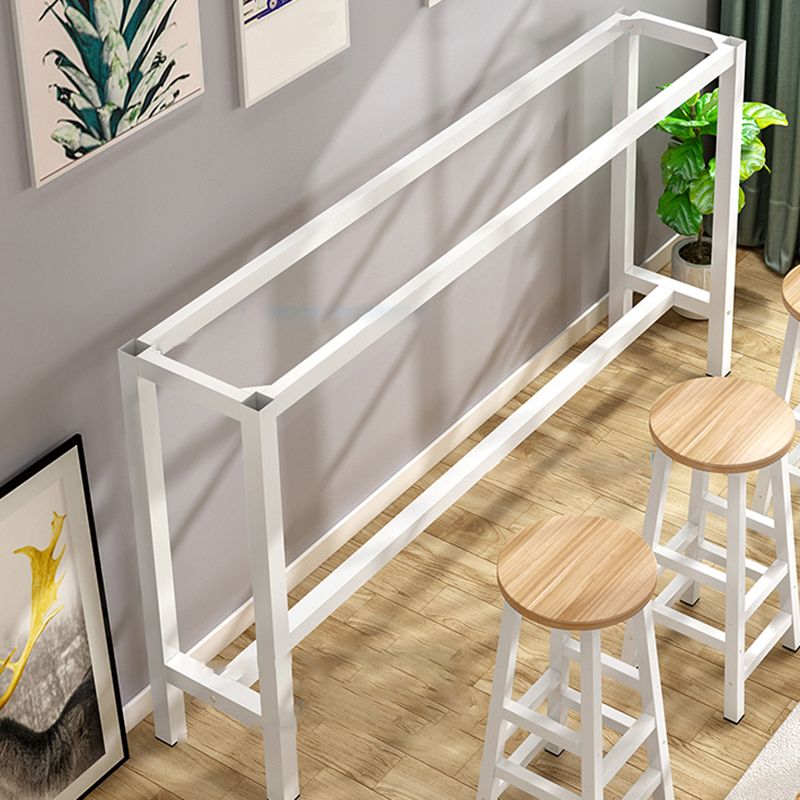Industrial Style Bistro Bar Desk Wood Rectangle Pub Table for Cafe Clearhalo 'Bar Furniture' 'Bar Tables' 'bar_tables' 'furn' 'furn_bar_tables' 'Furniture' 'Kitchen & Dining Furniture' 1200x1200_1e2bdaf8-8282-463b-8a0b-f8e64ad47f27