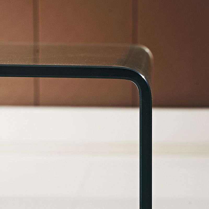 Modern Square Sled Base Glass Square Coffee Table for Apartment Clearhalo 'Coffee & Accent Tables' 'Coffee Tables' 'coffee_tables' 'furn' 'furn_coffee_tables' 'Furniture' 'furniture_coffee_tables' 'Living Room Furniture' 1200x1200_1e311e9f-cc7a-445d-984f-f621494f2644