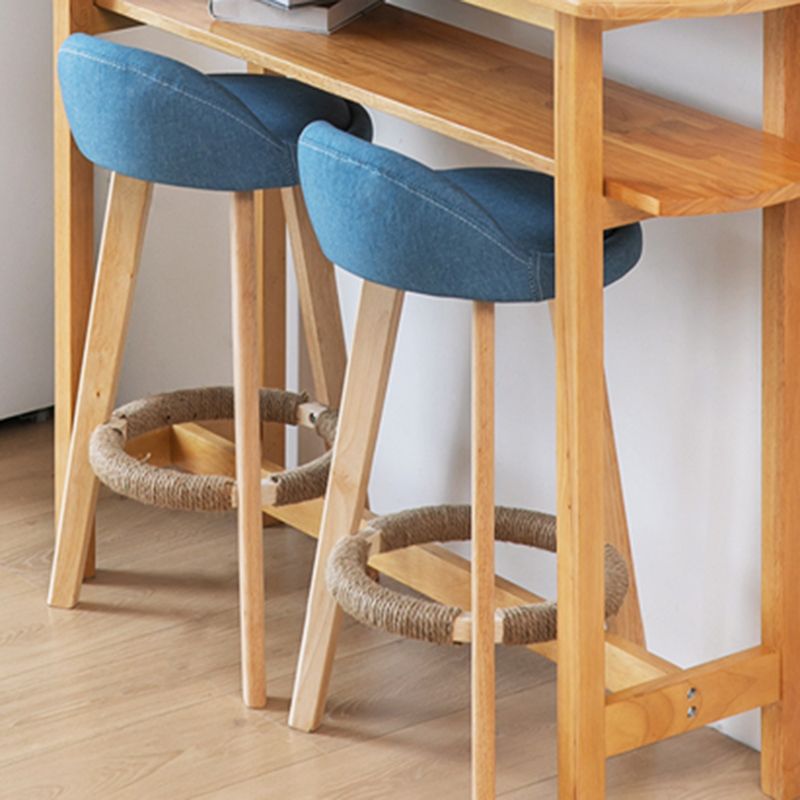 Scandinavian Style Wooden Legs Bar-stool Counter Stool for Kitchen Bar 1Pcs Clearhalo 'Bar Furniture' 'Bar Stools' 'bar_stools' 'furn' 'furn_bar_stools' 'furniture_bar_stools' 'Kitchen & Dining Furniture' 'kitchen&dining_furn' 'kitchen' 'kitchen_furn' Furniture' 1200x1200_1e32164d-494f-4f0d-81bd-98e267bd0e8e