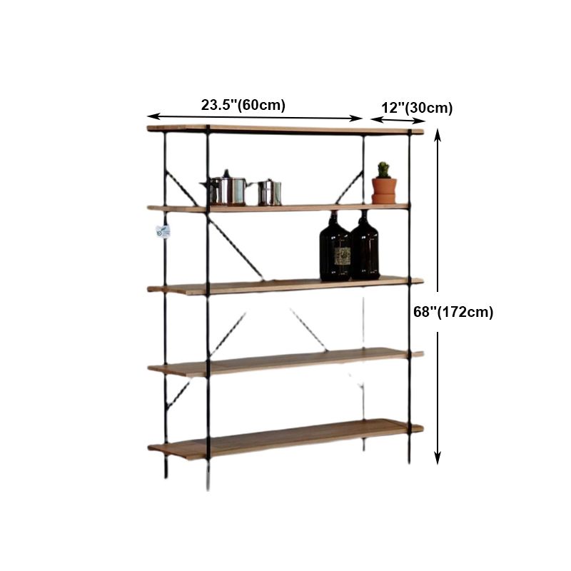 Modern Solid Wood Bookshelf Rectangular Shelves Bookcase for Home Office Clearhalo 'Bookcases' 'furn' 'furn_bookcases' 'Furniture' 'furniture_bookcases' 'Office Furniture' 1200x1200_1e323b41-22bc-4fa0-8f40-1858fa709403