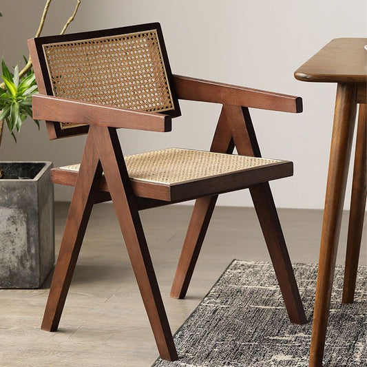 Solid Wood Dining Arm Chairs Indoor-Outdoor Open Back Chair for Kitchen Clearhalo ' kitchen&dining_furn' 'Dining Chairs' 'Dining Tables & Seating' 'dining_chair' 'furn' 'furn_dining_chair' 'Furniture' 'furniture_dining_chair' 'Kitchen & Dining Furniture' 'kitchen' 1200x1200_1e32ec15-1405-426b-ac5c-df6b751a1ffa