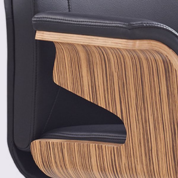 Contemporary Office Chair Adjustable Seat Height Leather Executive Chair Clearhalo 'furn' 'furn_office_chair' 'Furniture' 'Office Chairs' 'Office Furniture' 'office_chair' 1200x1200_1e343e88-6705-40f1-a17b-4d688314d7ac
