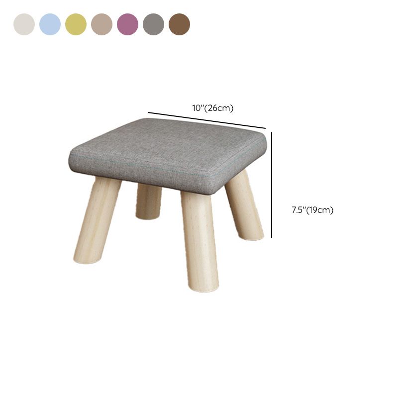 Telaio in legno ottomano in lino di cotone colorato intero ottomano imbottito