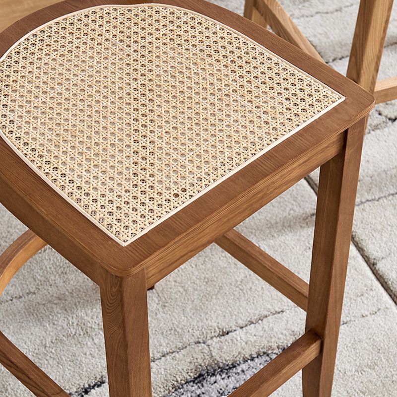 Contemporary Solid Wood Frame Stool Low Back Armless Bar Stool Clearhalo 'Bar Furniture' 'Bar Stools' 'bar_stools' 'furn' 'furn_bar_stools' 'Furniture' 'Kitchen & Dining Furniture' 1200x1200_1e35771d-8485-44f5-b8e4-d8a56dad54b2