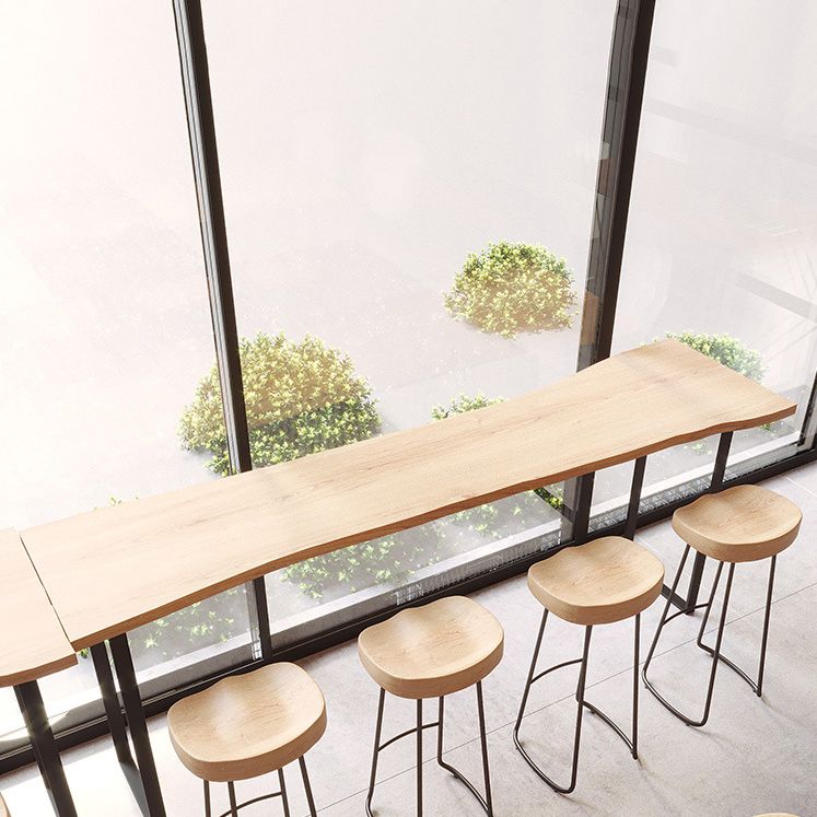 Modern Rectangular Bar Table Set 1/4 Pieces Wooden Counter Table with Backless Stools Clearhalo 'Bar Furniture' 'furn' 'furn_home_bar_bar_sets' 'Furniture' 'Home Bars & Bar Sets' 'home_bar_bar_sets' 'Kitchen & Dining Furniture' 1200x1200_1e38e5fb-5861-4629-8ad3-a4182dfcae11