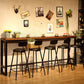 Modern Bar-Height Table Solid Wood Top Bistro Table for Patio Use Clearhalo 'Bar Furniture' 'Bar Tables' 'bar_tables' 'furn' 'furn_bar_tables' 'Furniture' 'Kitchen & Dining Furniture' 1200x1200_1e398976-9559-4022-8276-8225b6dac5aa