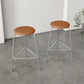 Contemporary Indoor Metal Bar Stool Backless Upholstered Bar Stool
