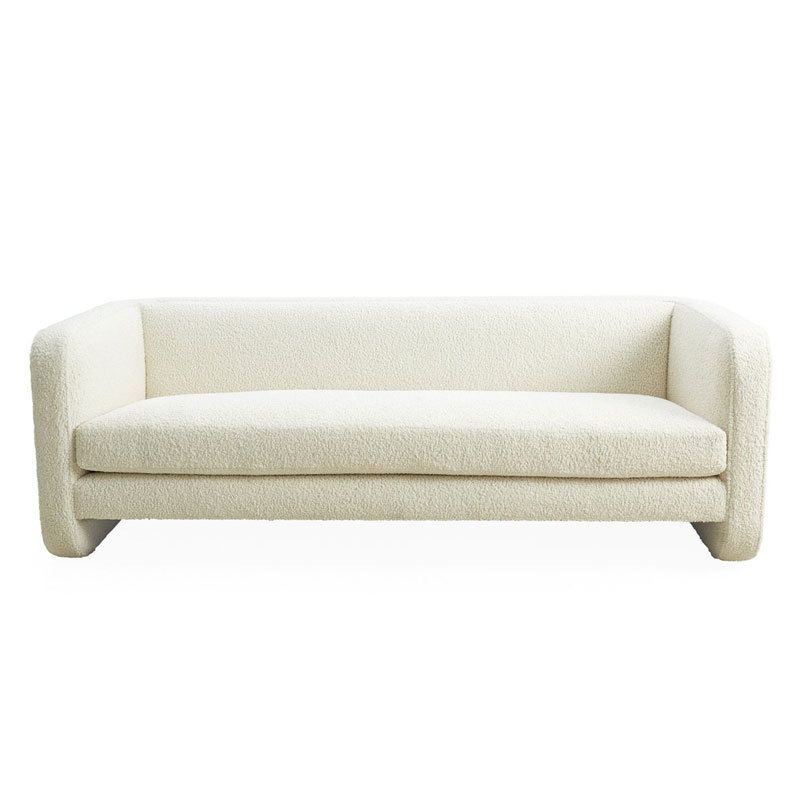 現代のベルベットタキシードアームソファリビングルーム用のルーズバックセッピー