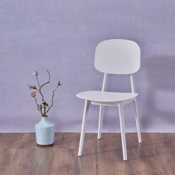 Contemporary Open Back Chair Plastic Dining Side Chair for Home Clearhalo 'Dining Chairs' 'Dining Tables & Seating' 'dining_chair' 'furn' 'furn_dining_chair' 'Furniture' 'furniture_dining_chair' 'Kitchen & Dining Furniture' 1200x1200_1e3d6a7b-8564-4200-8b3e-8242399055fd