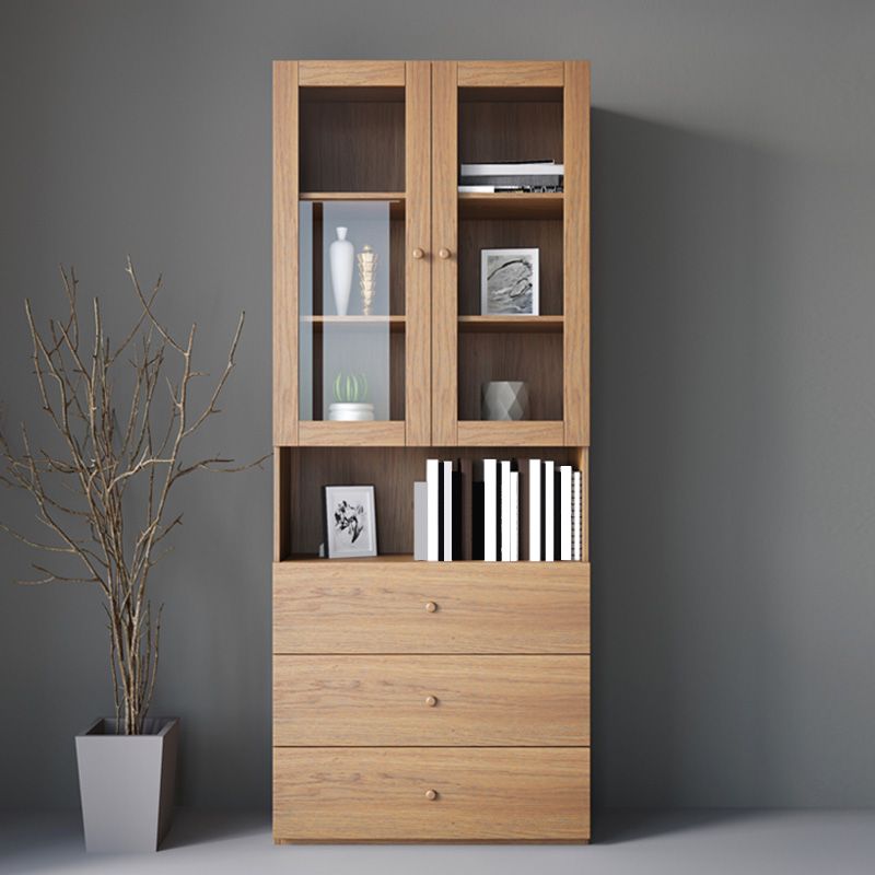 Mobile moderno armadio quadrato di accento con vetro