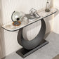 Tabella dell'accento console glam da 31,5 "tavolo da divano console di finitura antica