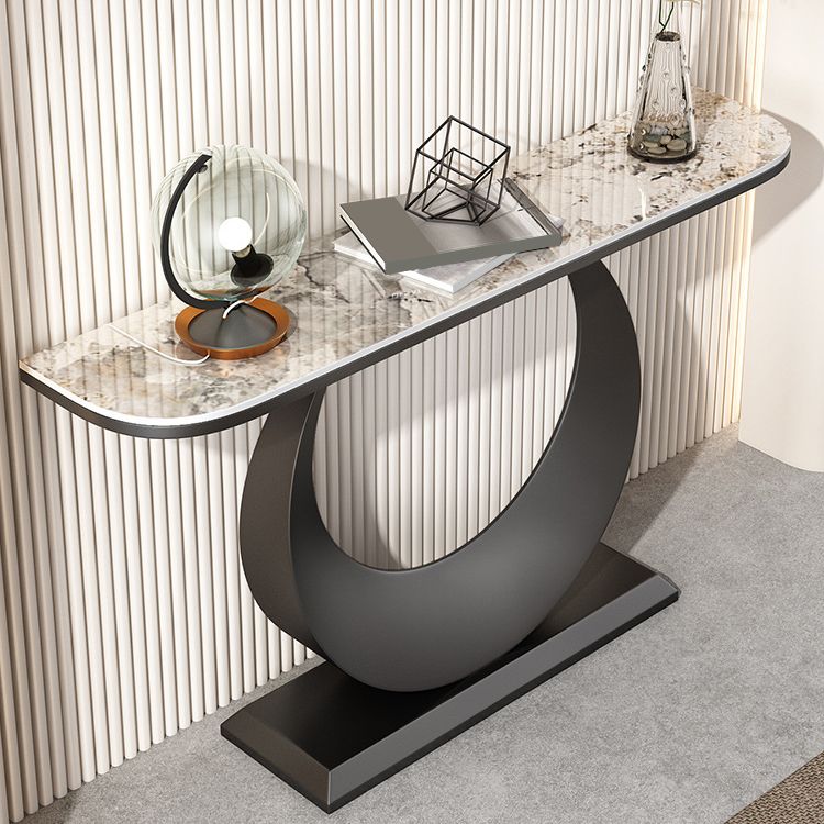 Tabella dell'accento console glam da 31,5 "tavolo da divano console di finitura antica