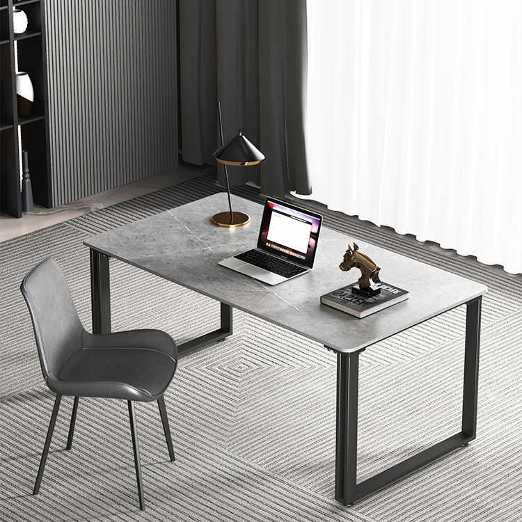 Escritorio de oficina rectangular de trineo