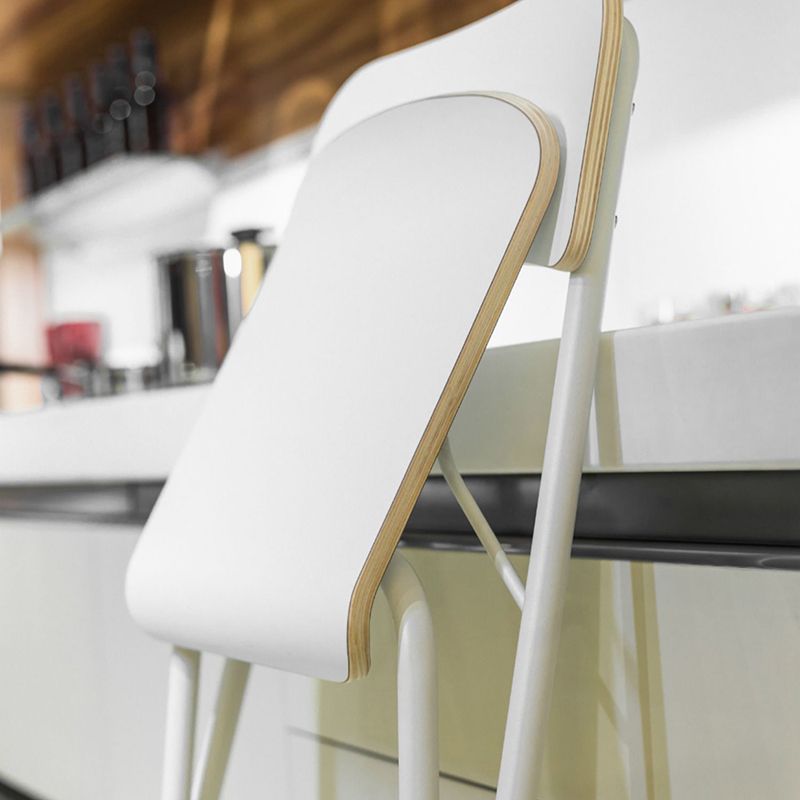 Nordic Steel Simple Folding Barstool 29" H Birch Tall Stool, 1 Piece Clearhalo 'Bar Furniture' 'Bar Stools' 'bar_stools' 'furn' 'furn_bar_stools' 'furniture_bar_stools' 'Kitchen & Dining Furniture' 'kitchen&dining_furn' 'kitchen' 'kitchen_furn' Furniture' 1200x1200_1e40ac1b-175c-4bcd-be1d-ebfcb2956b38