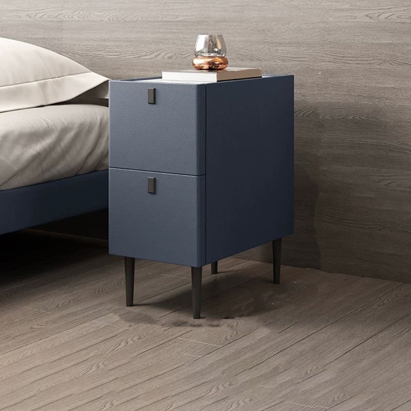 Modern Style Leather Polychromatic Choice of Black Cabinet Leg Nightstand Clearhalo 'Bedroom Furniture' 'furn' 'furn_night_stand' 'Furniture' 'night_stand' 'Nightstands' 1200x1200_1e41953f-a67f-4271-b20d-921a3d6deed2