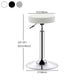 Adjustable Modern Counter Bar Stool Armless Leather Backless Bar Stool with Metal Base Clearhalo 'Bar Furniture' 'Bar Stools' 'bar_stools' 'furn' 'furn_bar_stools' 'furniture_bar_stools' 'Kitchen & Dining Furniture' 'kitchen&dining_furn' 'kitchen' 'kitchen_furn' Furniture' 1200x1200_1e4270a0-784f-4a8b-8db6-48793c099823