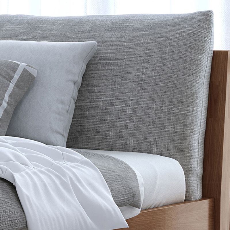 Contemporary Wood Panel Standard Bed with Rectangular Headboard Clearhalo 'Bedroom Furniture' 'Beds' 'furn' 'furn_beds' 'Furniture' 1200x1200_1e42b8d7-3fd3-465f-b33d-237b6e4e8eec